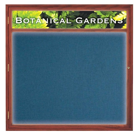 United Visual Products Open Faced Traditional Corkboard, 36x24" UV641A-SATIN-AMETHY